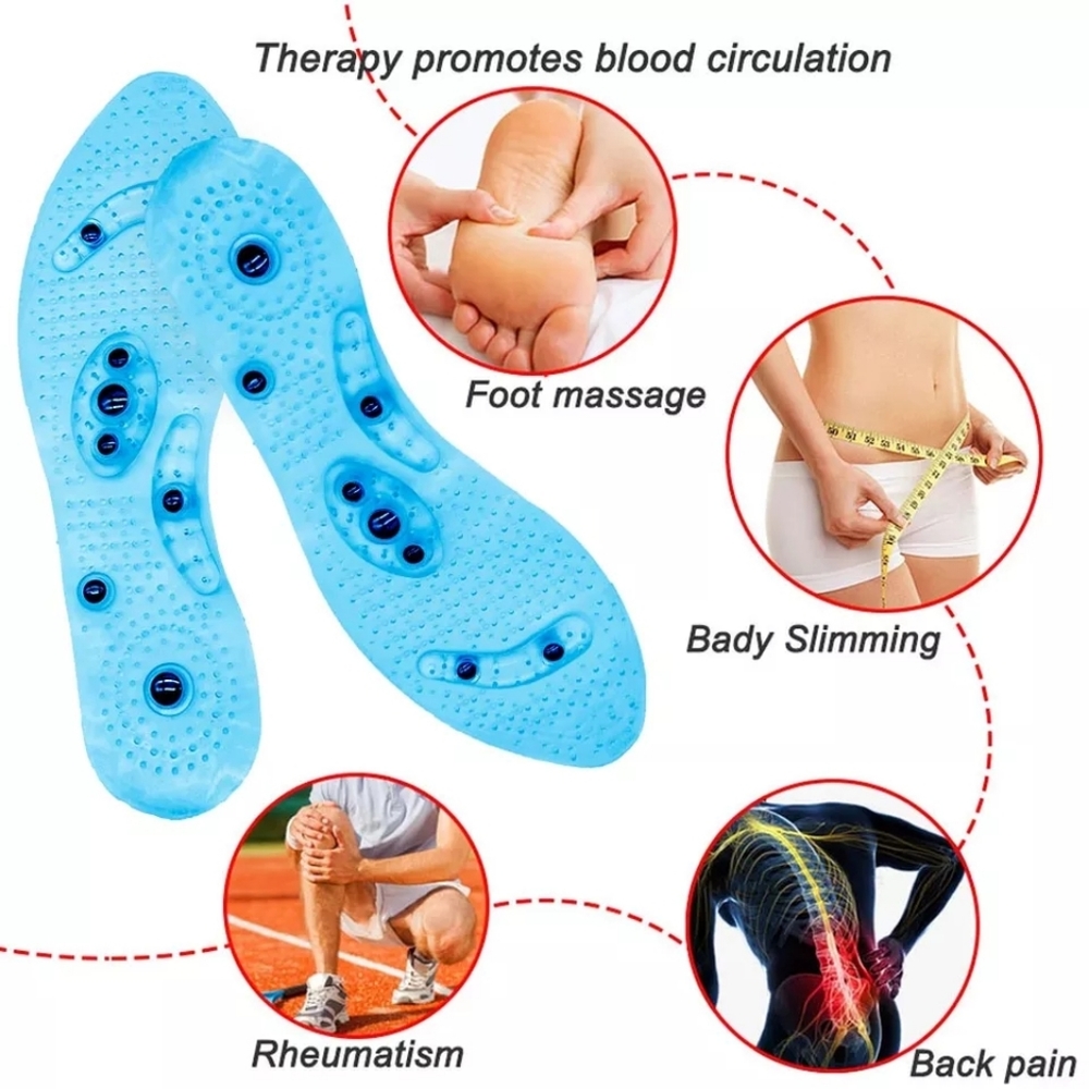 Foot care shoes insoles magnetic therapy